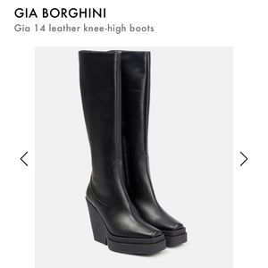 Barely used Gia Borghini leather knee high boots!